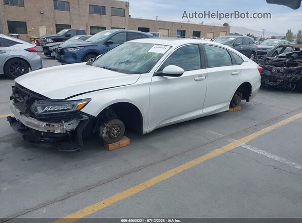 1HGCV2F3XJA022421 2018 HONDA ACCORD White Przód lewy