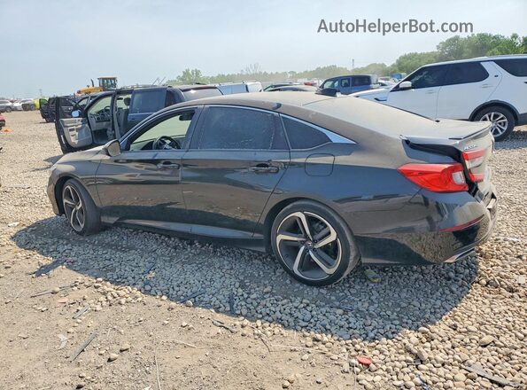 1HGCV2F3XJA031796 2018 HONDA ACCORD Black Հետևի ձախ