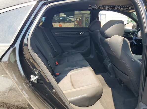 1HGCV2F3XJA031796 2018 HONDA ACCORD Black Հետևի նստատեղերի տեսք