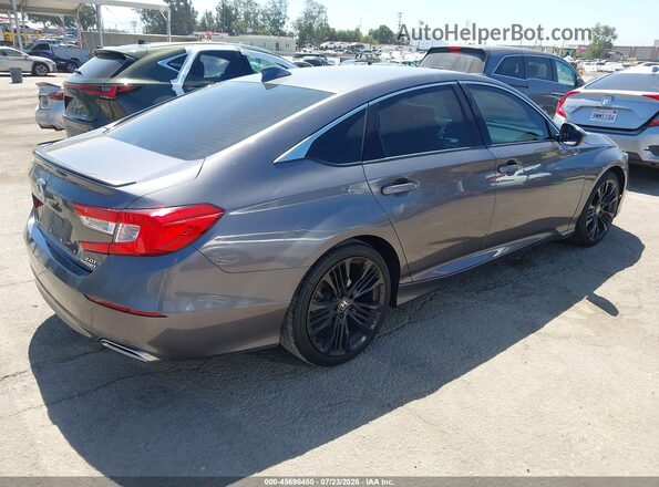1HGCV2F3XJA039333 2018 HONDA ACCORD Gray Rear right