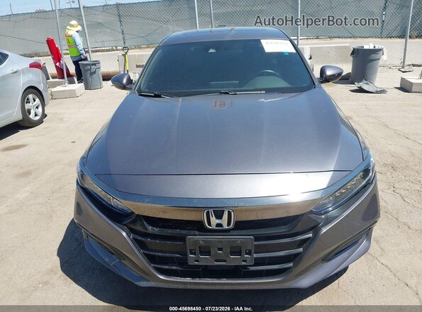 1HGCV2F3XJA039333 2018 HONDA ACCORD Gray Instrument cluster view