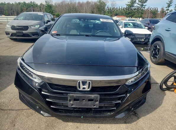 1HGCV2F3XKA005927 2019 HONDA ACCORD Black Vista frontal