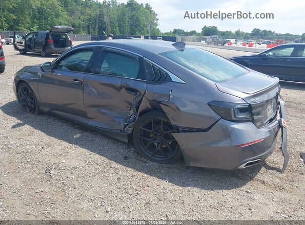 1HGCV2F3XKA013770 2019 HONDA ACCORD Gray Задня ліва чверть
