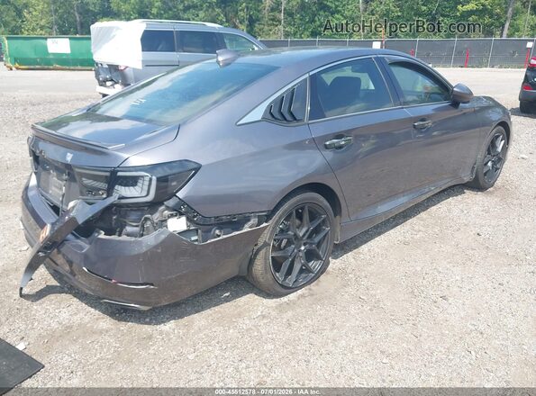 1HGCV2F3XKA013770 2019 HONDA ACCORD Gray Задня права чверть
