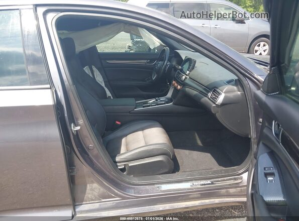 1HGCV2F3XKA013770 2019 HONDA ACCORD Gray Вид салону спереду