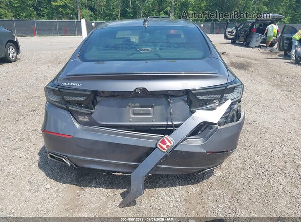 1HGCV2F3XKA013770 2019 HONDA ACCORD Gray 