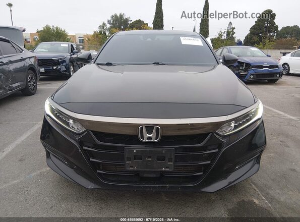 1HGCV2F3XKA021349 2019 HONDA ACCORD Черный Вид щитка приборов
