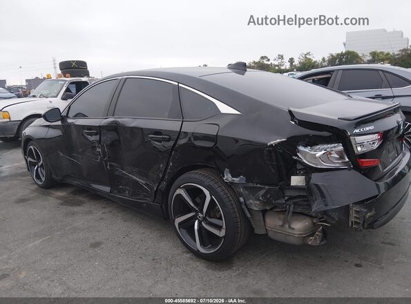 1HGCV2F3XKA021349 2019 HONDA ACCORD Черный Вид спереди