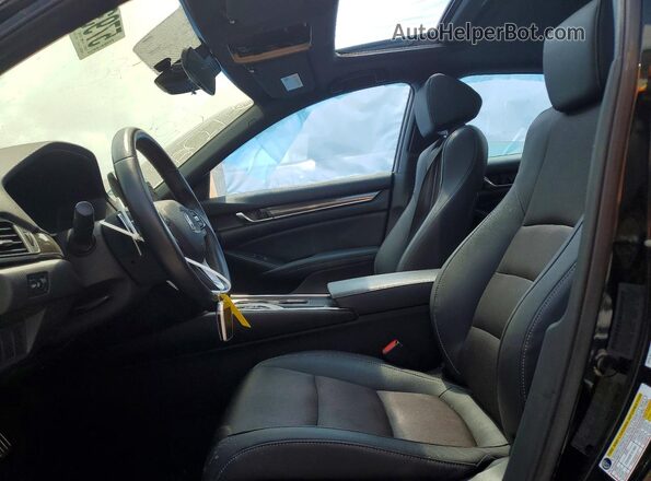 1HGCV2F3XKA026406 2019 HONDA ACCORD Black Սալոնի դիմացի տեսք
