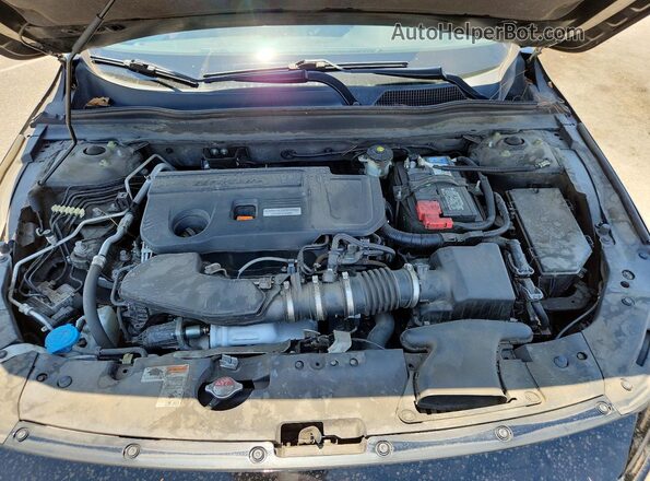 1HGCV2F3XKA030732 2019 HONDA ACCORD Black Սալոնի հետևի տեսք