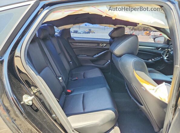 1HGCV2F3XKA030732 2019 HONDA ACCORD Black Հետևի նստատեղերի տեսք