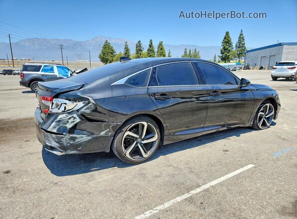 1HGCV2F3XKA030732 2019 HONDA ACCORD Black Հետևի աջ