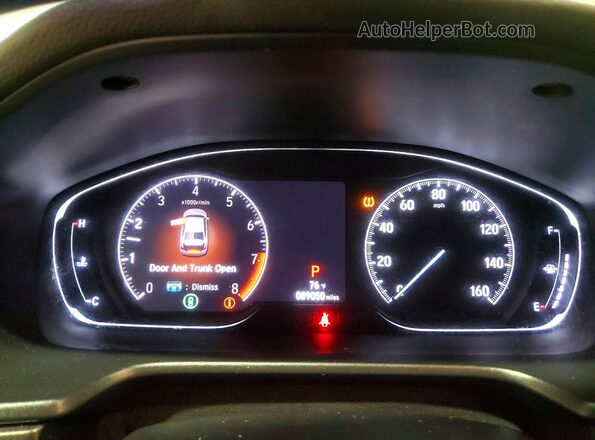 1HGCV2F3XLA018730 2020 HONDA ACCORD White Vista del cuadro de instrumentos