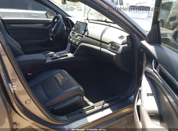 1HGCV2F3XLA025385 2020 HONDA ACCORD Gray Вид салону спереду