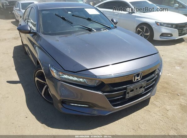 1HGCV2F3XLA025385 2020 HONDA ACCORD Gray Вид спереду