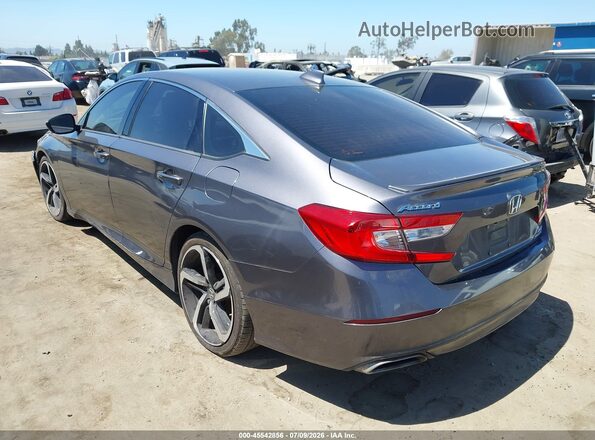 1HGCV2F3XLA025385 2020 HONDA ACCORD Gray Задня ліва чверть