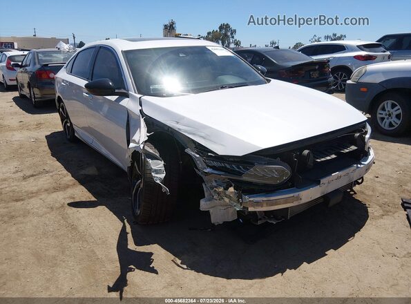 1HGCV2F3XMA003985 2021 HONDA ACCORD White Widok z przodu