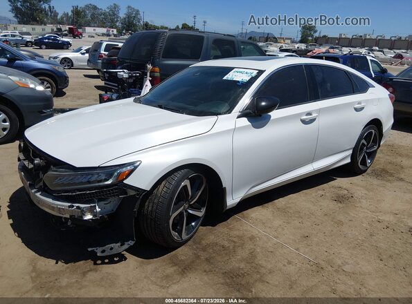 1HGCV2F3XMA003985 2021 HONDA ACCORD White Przód lewy
