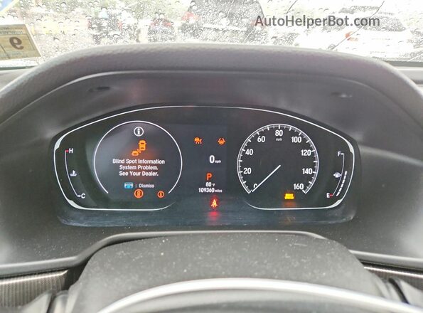 1HGCV2F3XMA029521 2021 HONDA ACCORD White Widok zestawu wskaźników