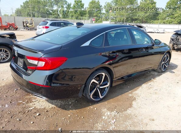 1HGCV2F3XNA004409 2022 HONDA ACCORD Black უკანა მარჯვენა