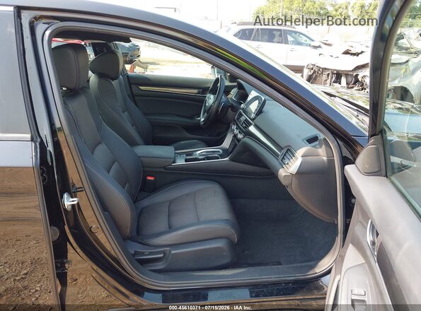 1HGCV2F3XNA004409 2022 HONDA ACCORD Black წინა სალონის ხედი