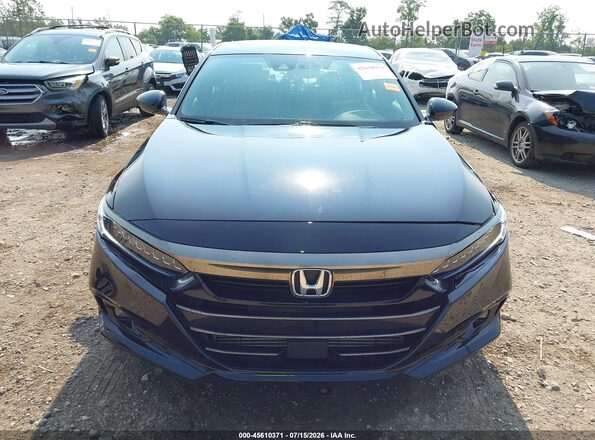 1HGCV2F3XNA004409 2022 HONDA ACCORD Black ხელსაწყოთა პანელის ხედი