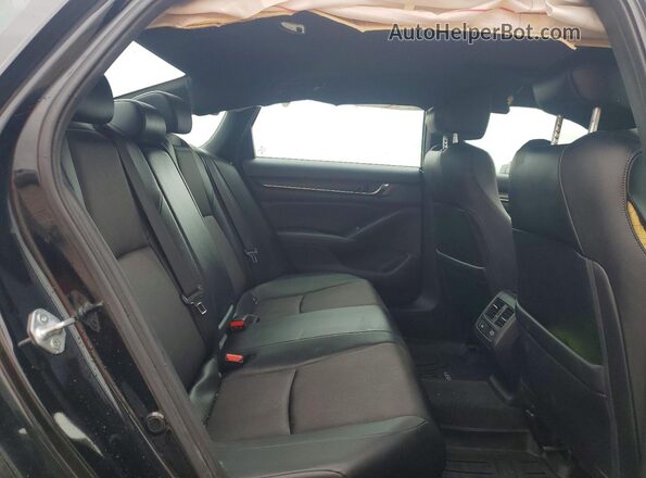 1HGCV2F3XNA014678 2022 HONDA ACCORD Black უკანა სავარძლების ხედი