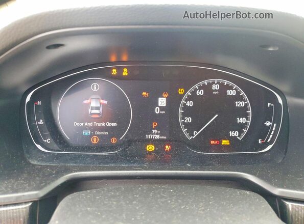 1HGCV2F3XNA014678 2022 HONDA ACCORD Black ხელსაწყოთა პანელის ხედი