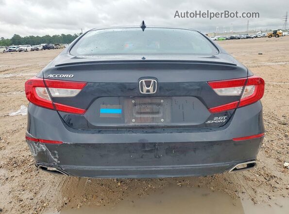 1HGCV2F3XNA014678 2022 HONDA ACCORD Black უკანა ხედი