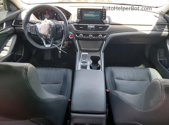 1HGCV2F50JA014863 2018 HONDA ACCORD Gray წინა პანელის ხედი