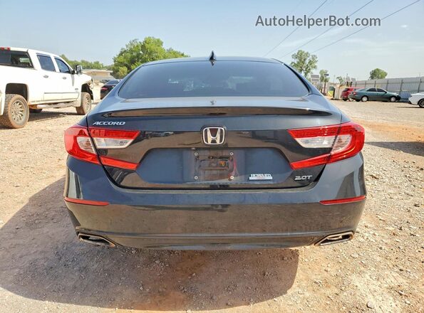 1HGCV2F52KA007589 2019 HONDA ACCORD Black Vista trasera