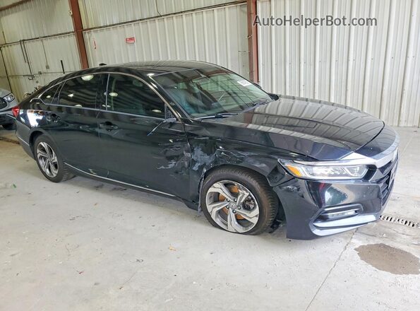 1HGCV2F53JA020558 2018 HONDA ACCORD Black Front right