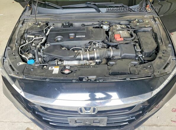 1HGCV2F53JA020558 2018 HONDA ACCORD Black Rear interior view