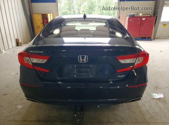 1HGCV2F53JA020558 2018 HONDA ACCORD Black Rear view