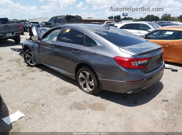 1HGCV2F53JA024335 2018 HONDA ACCORD Gray Հետևի ձախ