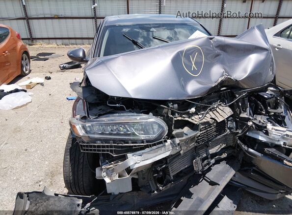 1HGCV2F53JA024335 2018 HONDA ACCORD Gray Դիմացի տեսք