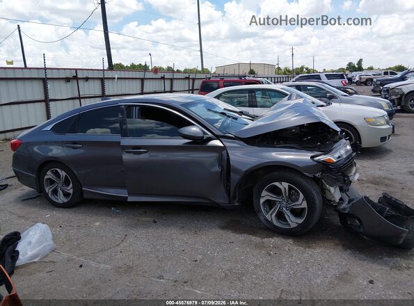 1HGCV2F53JA024335 2018 HONDA ACCORD Gray Սալոնի հետևի տեսք