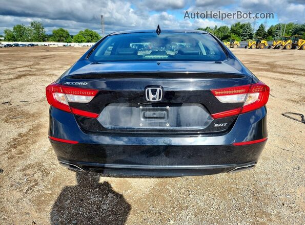 1HGCV2F53LA004783 2020 HONDA ACCORD Black Հետևի տեսք