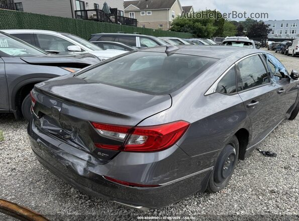 1HGCV2F54JA006443 2018 HONDA ACCORD Gray Trasero derecho