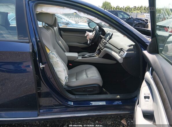 1HGCV2F54JA029348 2018 HONDA ACCORD Blue Widok wnętrza z przodu
