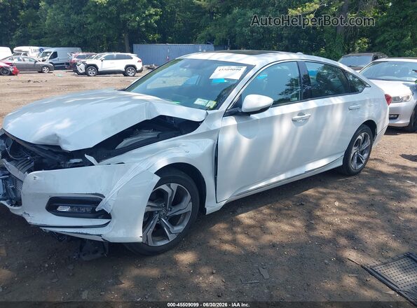 1HGCV2F54KA031747 2019 HONDA ACCORD White Przód lewy