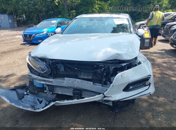 1HGCV2F54KA031747 2019 HONDA ACCORD White Widok z przodu