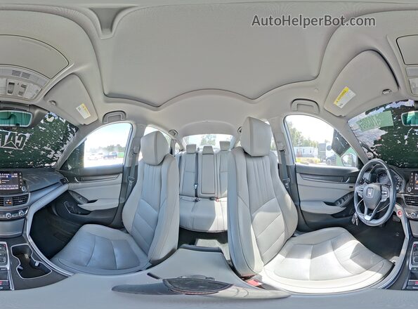 1HGCV2F55JA018651 2018 HONDA ACCORD Silver Widok naklejki z numerem VIN