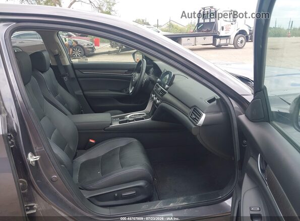 1HGCV2F55KA016450 2019 HONDA ACCORD Gray წინა სალონის ხედი