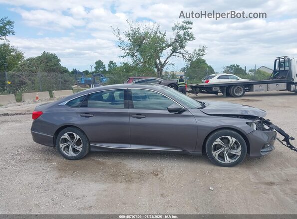 1HGCV2F55KA016450 2019 HONDA ACCORD Gray უკანა სალონის ხედი
