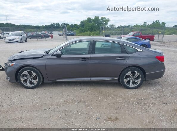 1HGCV2F55KA016450 2019 HONDA ACCORD Gray სალონის 360-გრადუსიანი ხედი