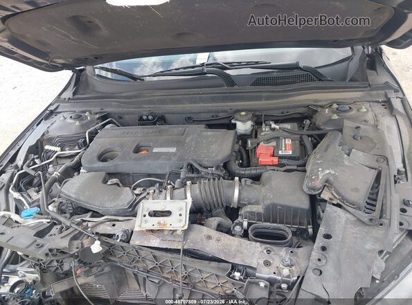 1HGCV2F55KA016450 2019 HONDA ACCORD Gray უკანა ხედი