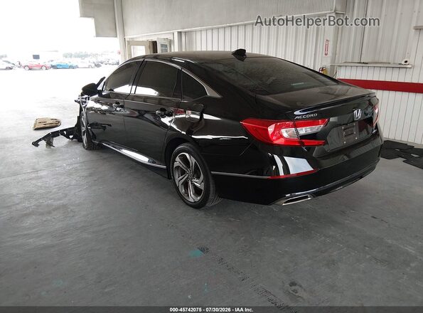 1HGCV2F56JA010591 2018 HONDA ACCORD Black Rear left