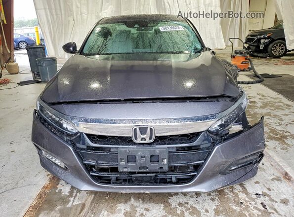 1HGCV2F56JA016116 2018 HONDA ACCORD Gray Դիմացի տեսք