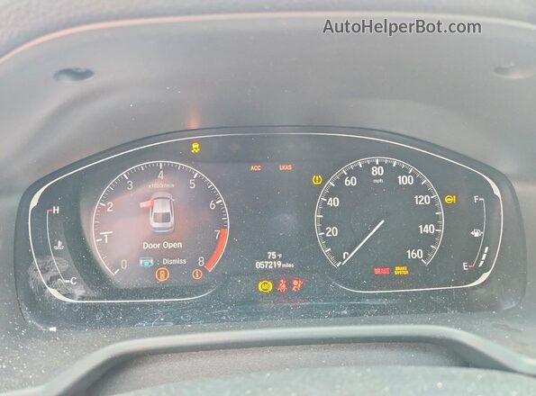 1HGCV2F56JA016116 2018 HONDA ACCORD Gray Սարքավորումների վահանակի տեսք